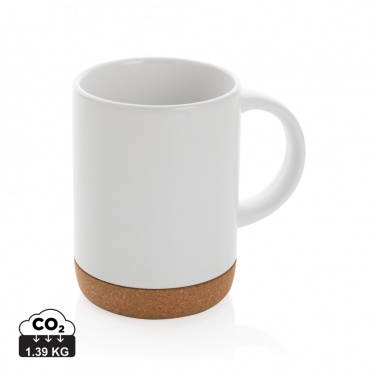 Logo trade promotional item photo of: Ceramic mug with cork base 280ml