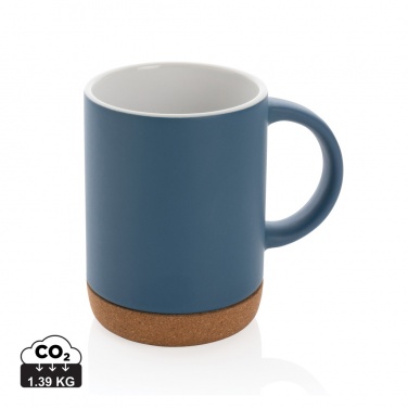 Logo trade promotional gifts picture of: Ceramic mug with cork base 280ml