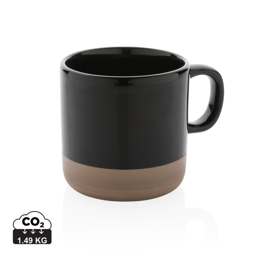 Logo trade promotional merchandise picture of: Glazed ceramic mug 360ml