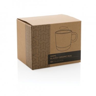 Logo trade promotional merchandise image of: Glazed ceramic mug 360ml