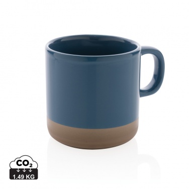 Logo trade business gifts image of: Glazed ceramic mug 360ml