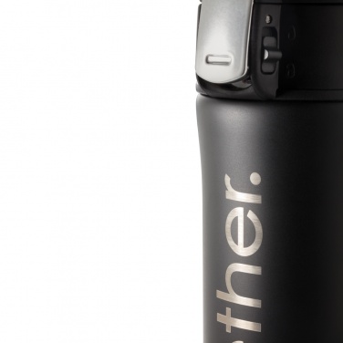 Logotrade promotional gift image of: RCS Recycled stainless steel easy lock vacuum mug