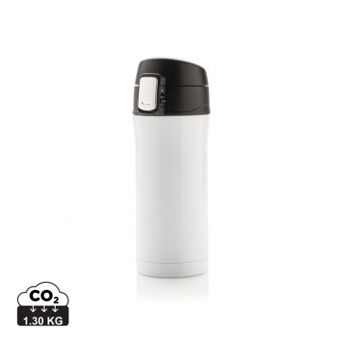 Logo trade promotional products image of: RCS Recycled stainless steel easy lock vacuum mug