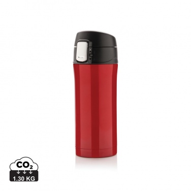 Logo trade promotional giveaway photo of: RCS Recycled stainless steel easy lock vacuum mug
