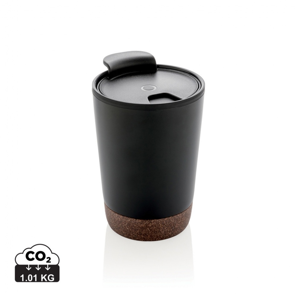 Logo trade promotional merchandise picture of: GRS RPP stainless steel cork coffee tumbler