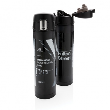 Logotrade corporate gifts photo of: RCS Re-steel easy lock vacuum flask