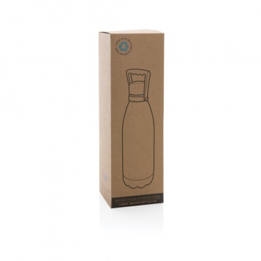 Logotrade promotional item image of: RCS Recycled stainless steel large vacuum bottle 1.5L