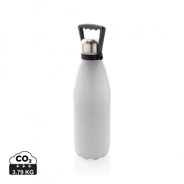 Logotrade promotional gift picture of: RCS Recycled stainless steel large vacuum bottle 1.5L