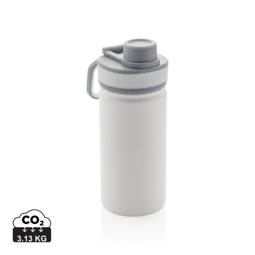 Logo trade promotional items picture of: Vacuum stainless steel bottle with sports lid 550ml