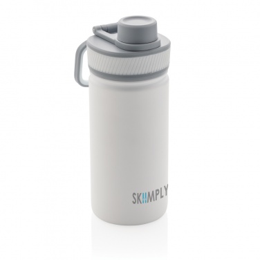 Logotrade promotional item picture of: Vacuum stainless steel bottle with sports lid 550ml