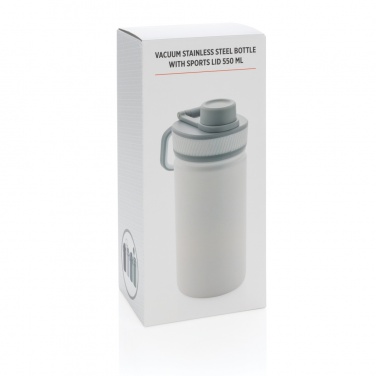 Logotrade corporate gifts photo of: Vacuum stainless steel bottle with sports lid 550ml