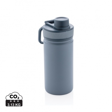 Logo trade promotional products picture of: Vacuum stainless steel bottle with sports lid 550ml