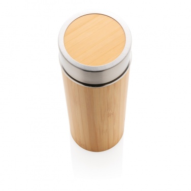 Logotrade promotional giveaway picture of: Leak proof bamboo vacuum bottle