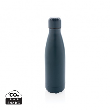 Logo trade promotional giveaways image of: Solid colour vacuum stainless steel bottle 500 ml