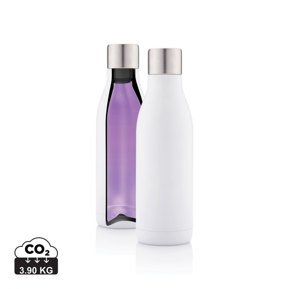 Logotrade promotional gift picture of: UV-C steriliser vacuum stainless steel bottle