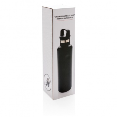 Logo trade promotional giveaways picture of: Vacuum insulated leak proof standard mouth bottle