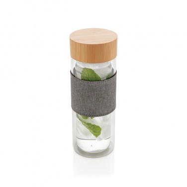 Logo trade promotional giveaways picture of: Impact double wall borosilicate glass bottle