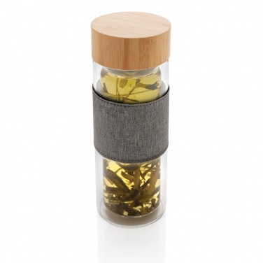 Logotrade advertising products photo of: Impact double wall borosilicate glass bottle