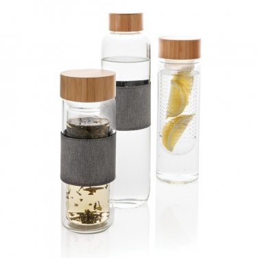 Logo trade corporate gifts image of: Impact double wall borosilicate glass bottle