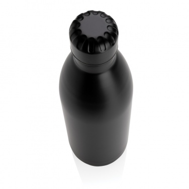 Logo trade promotional items image of: Solid colour vacuum stainless steel bottle 1L
