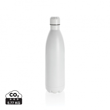 Logotrade business gift image of: Solid colour vacuum stainless steel bottle 1L