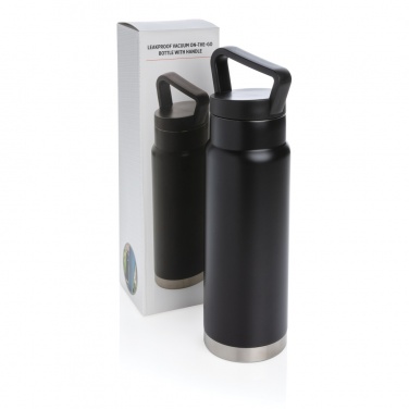 Logotrade corporate gift image of: Leakproof vacuum on-the-go bottle with handle