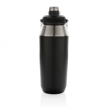 Logo trade business gifts image of: Vacuum stainless steel dual function lid bottle 1L