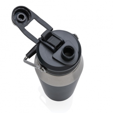 Logo trade promotional items image of: Vacuum stainless steel dual function lid bottle 1L