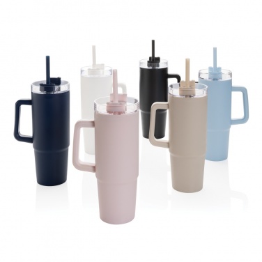 Logotrade promotional product picture of: Tana RCS plastic tumbler with handle 900ml