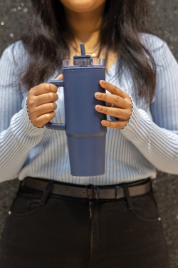 Logo trade advertising products picture of: Tana RCS plastic tumbler with handle 900ml