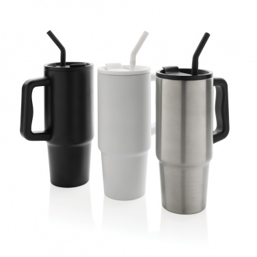 Logo trade promotional merchandise picture of: Embrace deluxe RCS recycled stainless steel tumbler 900ml