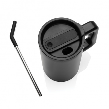 Logo trade advertising products image of: Cube RCS certified recycled steel mug 800ml