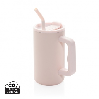 Logo trade promotional gifts picture of: Cube RCS certified recycled steel mug 800ml