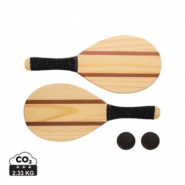 Logotrade promotional products photo of: Wooden frescobol tennis set
