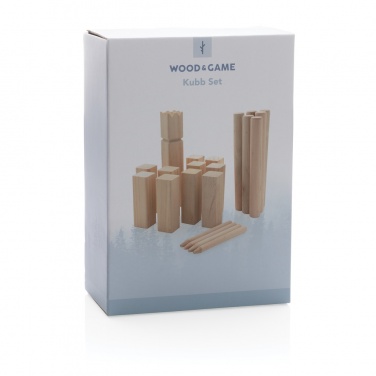 Logo trade promotional products picture of: Wooden kubb set
