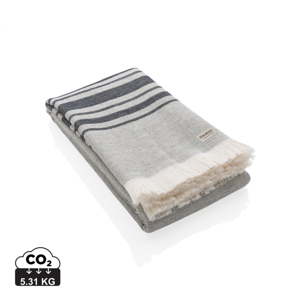 Logo trade corporate gift photo of: Ukiyo Yumiko AWARE™ Hammam Towel 100 x 180cm