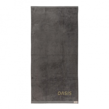 Logo trade business gifts image of: Ukiyo Sakura AWARE™ 500 gsm bath towel 70x140cm