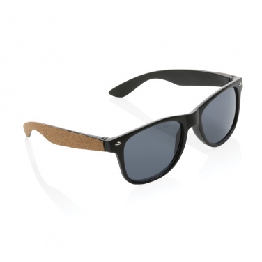 Logo trade corporate gifts image of: GRS recycled PC plastic sunglasses with cork
