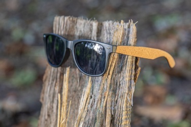 Logo trade advertising products picture of: GRS recycled PC plastic sunglasses with cork