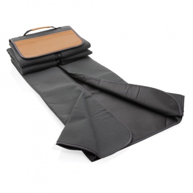 Logo trade advertising product photo of: Impact AWARE™ RPET picnic blanket with PU cover