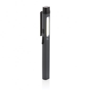 Logo trade promotional giveaways image of: Gear X RCS recycled plastic USB rechargeable pen light