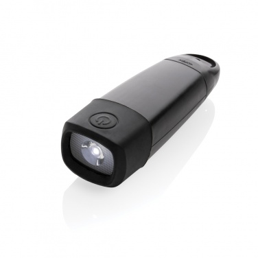 Logotrade advertising product image of: Lightwave RCS rplastic USB-rechargeable torch with crank