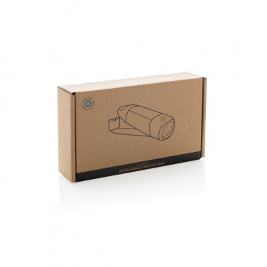 Logo trade business gifts image of: Lightwave RCS rplastic USB-rechargeable torch with crank