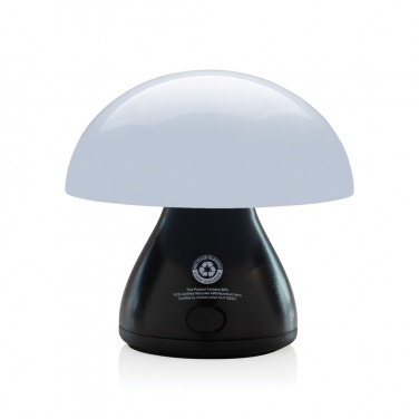 Logotrade promotional items photo of: Luming RCS recycled plastic USB re-chargeable table lamp