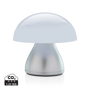 Logo trade business gifts image of: Luming RCS recycled plastic USB re-chargeable table lamp