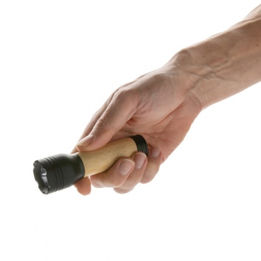 Logotrade advertising product picture of: Lucid 1W RCS certified recycled plastic & bamboo torch