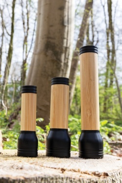 Logotrade advertising products photo of: Lucid 5W RCS certified recycled plastic & bamboo torch