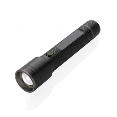 Logo trade promotional items image of: Gear X RCS recycled aluminum USB-rechargeable torch large