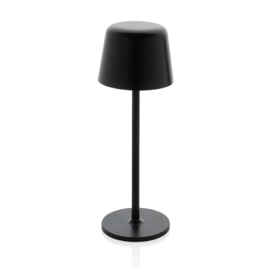 Logo trade promotional products image of: Zenic RCS recycled plastic USB re-chargable table lamp
