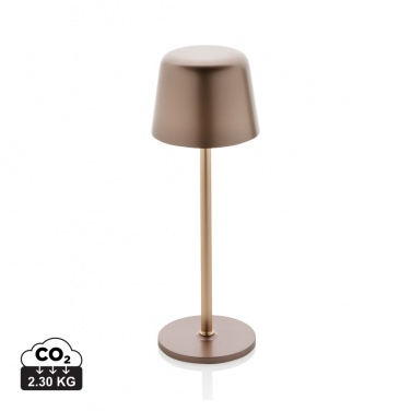 Logo trade promotional product photo of: Zenic RCS recycled plastic USB re-chargable table lamp